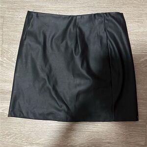 Leather Mini Skirt